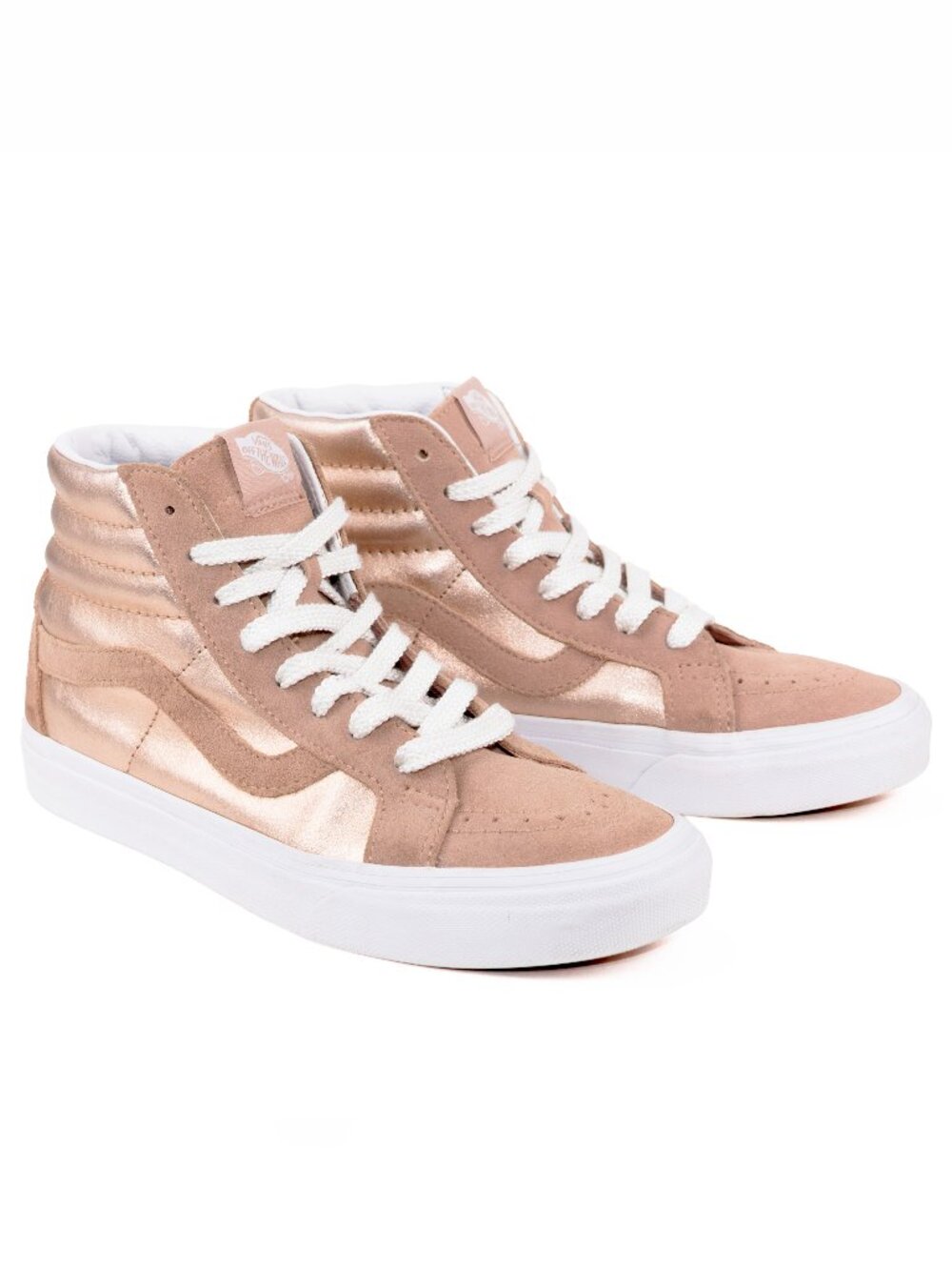 Vans Sk8-Hi Reissue 2-Tone Metallic Rose Gold Women’s 8.5 NWOB